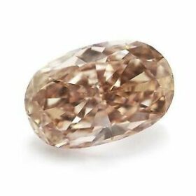 GIA Oval Cut 3.38 Carat Fancy Brown-Orange I1