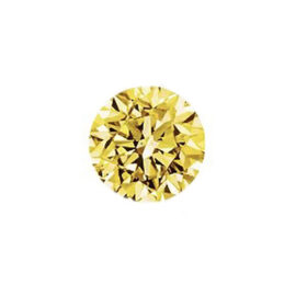 GIA Round cut 0.57 carat Fancy Yellow natural SI2