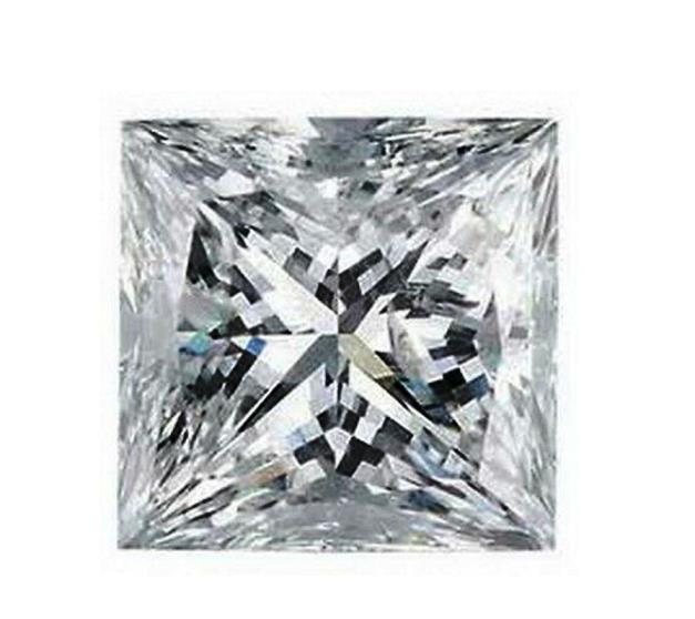 GIA Modified Square Brilliant 1.00 Carat H SI2