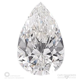 GIA Pear cut 1.01 carat G VS2