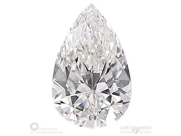 GIA Pear cut 1.01 carat G VS2