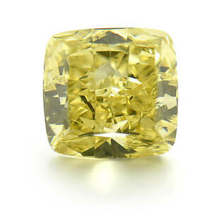 EGL 0.635ct Cushion Francy Brownish Yellow VS1