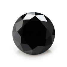 CGL 8.98ct Round Black Diamond